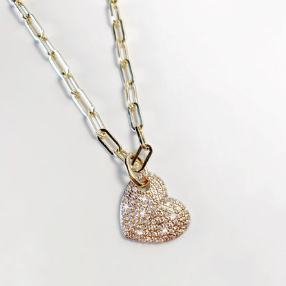 Paperclip Heart Necklace - LJFjewelry