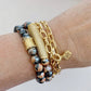 Taylor Cable Chain Wrap Bracelet w/ Mixed Metal Cross - LJFjewelry