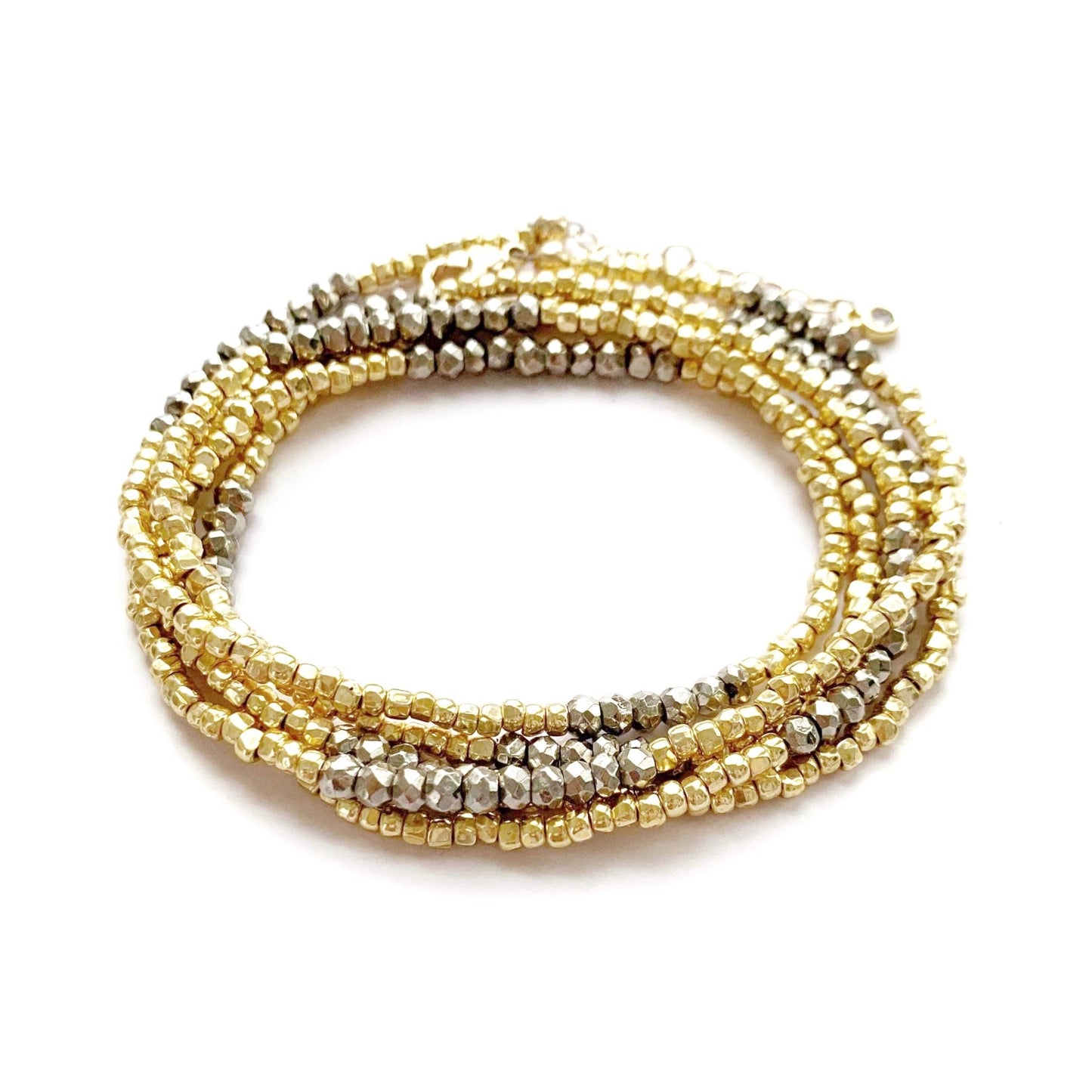 Utopia Wrap in Gold & Pyrite - LJFjewelry